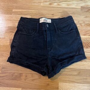 Black Denim Women's Shorts